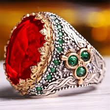 Deal of 6 Gemstone Rings – Feroza & Aqeeq Combination | Stone Rings Set Note: Ring size will be confirmed after your order is received.