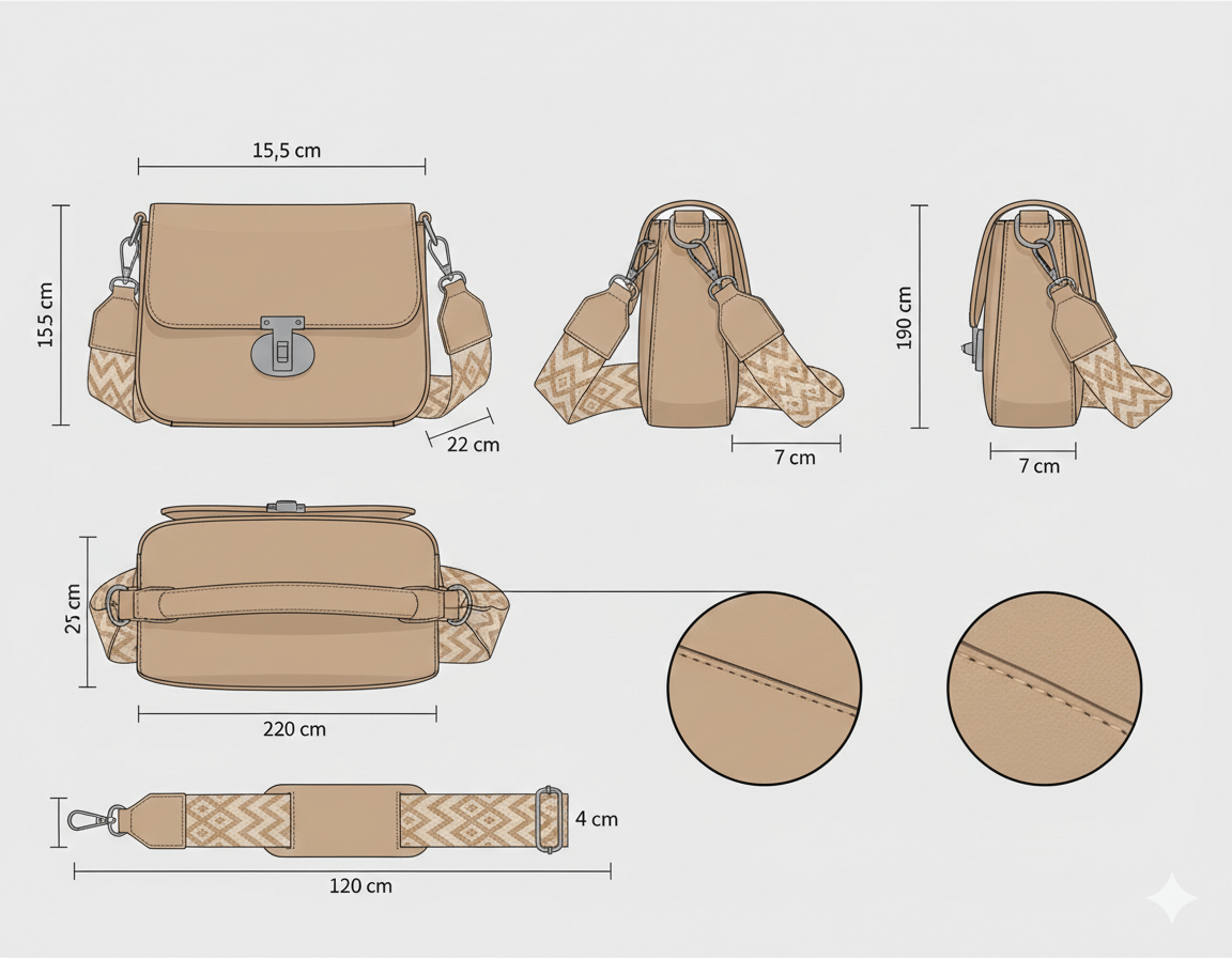 Crossbody Bag Casual Travel Crossbody Purse ZTS-CR-005